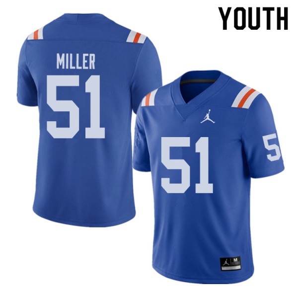Jordan Brand Youth #51 Ventrell Miller Florida Gators Throwback Alternate College Football Jerseys